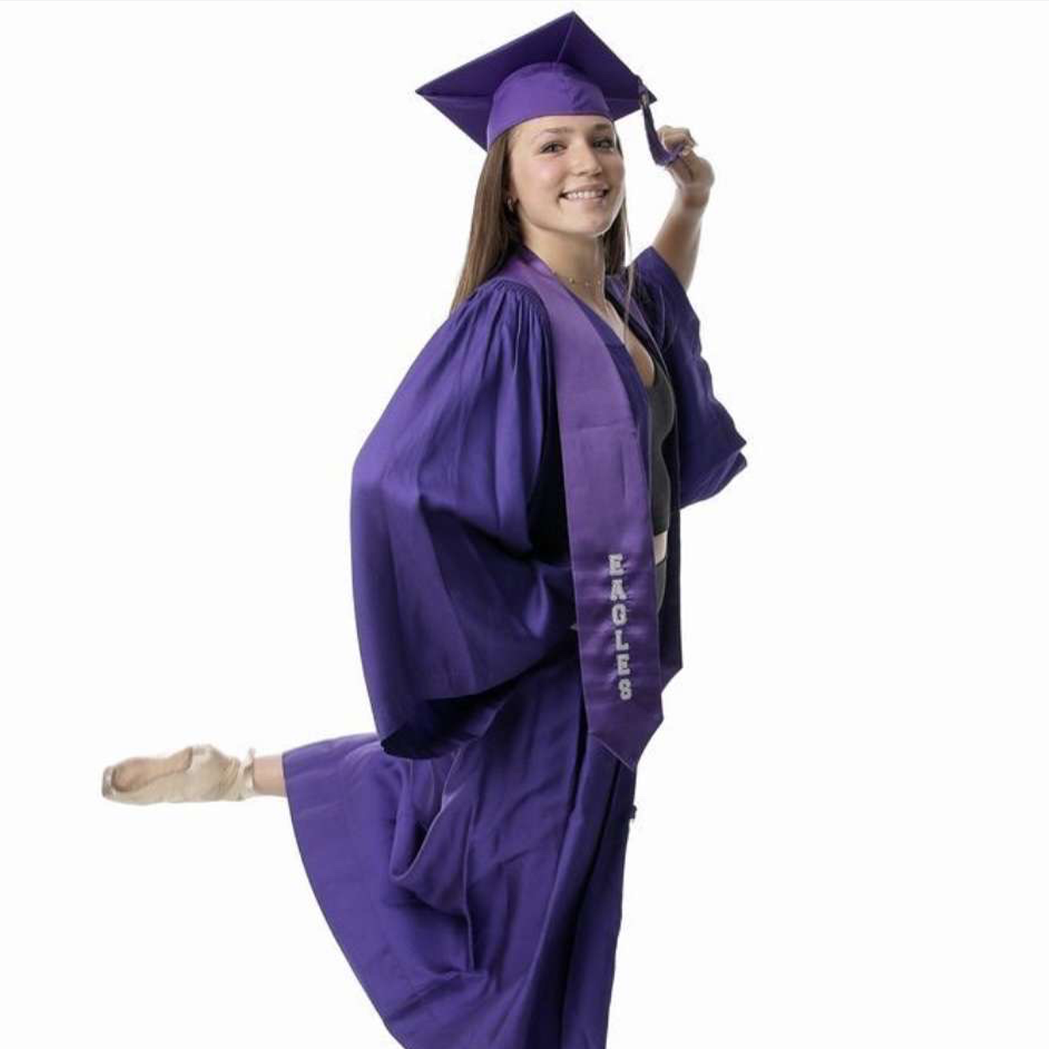woman with colorful cleaning supplies